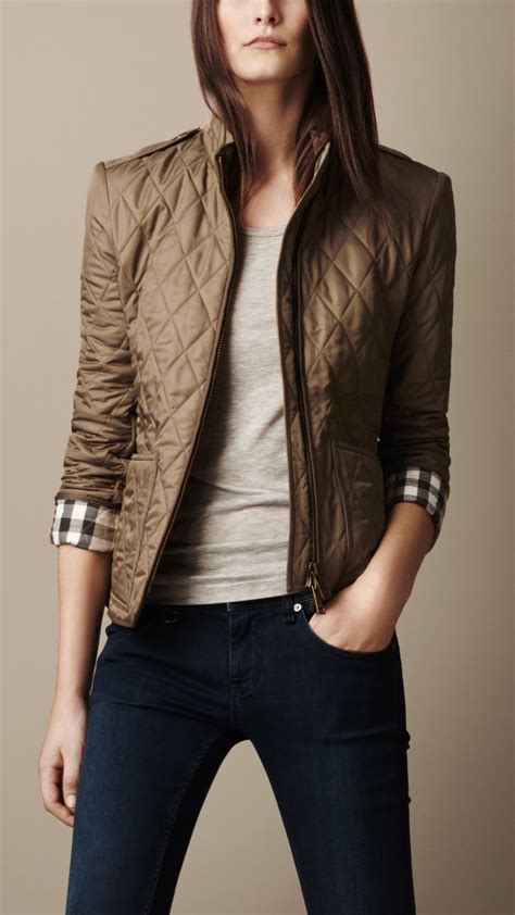 burberry check cuff quilted jacket|Designer Quilted Jackets for Women .